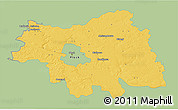 Savanna Style 3D Map of Plock I, single color outside