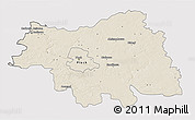 Shaded Relief 3D Map of Plock I, cropped outside