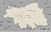 Shaded Relief 3D Map of Plock I, darken, desaturated
