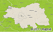 Shaded Relief 3D Map of Plock I, physical outside