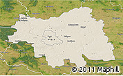 Shaded Relief 3D Map of Plock I, satellite outside