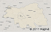 Shaded Relief 3D Map of Plock I, semi-desaturated