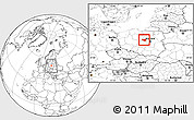 Blank Location Map of Plock I, within the entire country