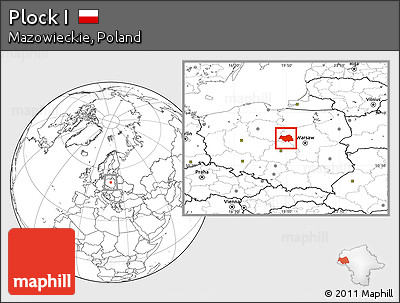 Blank Location Map of Plock I