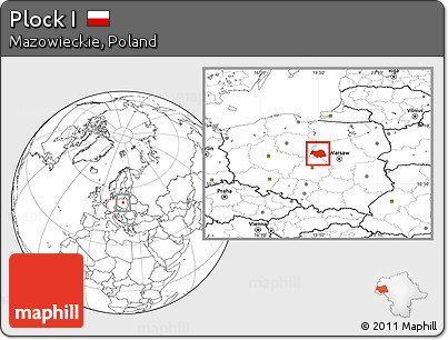 Blank Location Map of Plock I