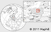 Blank Location Map of Plock I, highlighted country, within the entire country