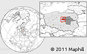 Blank Location Map of Plock I, highlighted country, highlighted parent region