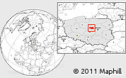 Blank Location Map of Plock I, highlighted country