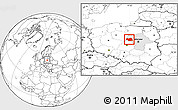 Blank Location Map of Plock I, highlighted parent region
