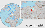 Gray Location Map of Plock I