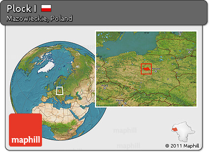 Satellite Location Map of Plock I