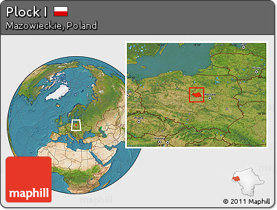 Satellite Location Map of Plock I