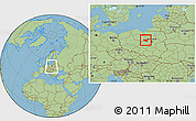 Savanna Style Location Map of Plock I, within the entire country