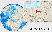 Shaded Relief Location Map of Plock I