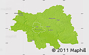Physical Map of Plock I, cropped outside