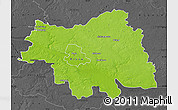 Physical Map of Plock I, darken, desaturated