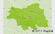 Physical Map of Plock I, lighten