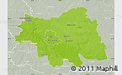 Physical Map of Plock I, lighten, semi-desaturated