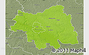 Physical Map of Plock I, semi-desaturated