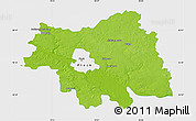 Physical Map of Plock I, single color outside