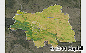 Satellite Map of Plock I, darken, semi-desaturated