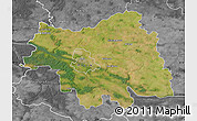 Satellite Map of Plock I, desaturated