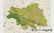 Satellite Map of Plock I, shaded relief outside