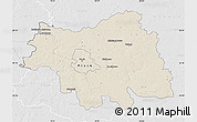 Shaded Relief Map of Plock I, lighten, desaturated