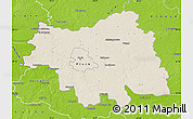 Shaded Relief Map of Plock I, physical outside