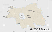 Shaded Relief Map of Plock I, single color outside