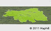 Physical Panoramic Map of Plock I, darken, semi-desaturated