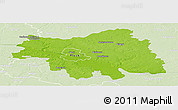 Physical Panoramic Map of Plock I, lighten