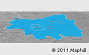 Political Panoramic Map of Plock I, desaturated