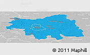 Political Panoramic Map of Plock I, lighten, desaturated