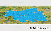Political Panoramic Map of Plock I, satellite outside