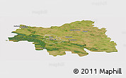 Satellite Panoramic Map of Plock I, cropped outside