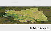 Satellite Panoramic Map of Plock I, darken