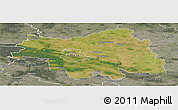 Satellite Panoramic Map of Plock I, semi-desaturated