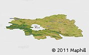 Satellite Panoramic Map of Plock I, single color outside
