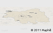 Shaded Relief Panoramic Map of Plock I, lighten