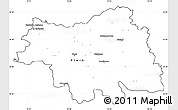 Blank Simple Map of Plock I, cropped outside