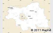Classic Style Simple Map of Plock I, single color outside