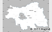 Gray Simple Map of Plock I, single color outside