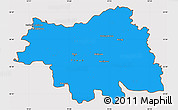 Political Simple Map of Plock I, cropped outside