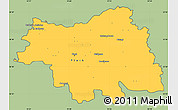 Savanna Style Simple Map of Plock I, cropped outside