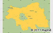 Savanna Style Simple Map of Plock I, single color outside