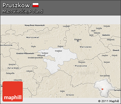 Classic Style 3D Map of Pruszkow
