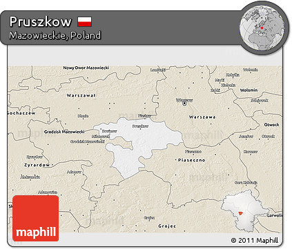 Classic Style 3D Map of Pruszkow