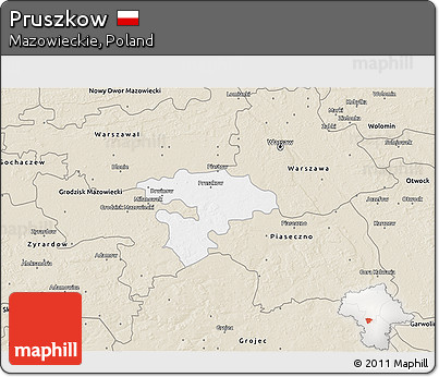 Classic Style 3D Map of Pruszkow