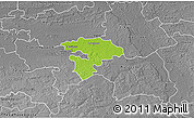 Physical 3D Map of Pruszkow, desaturated